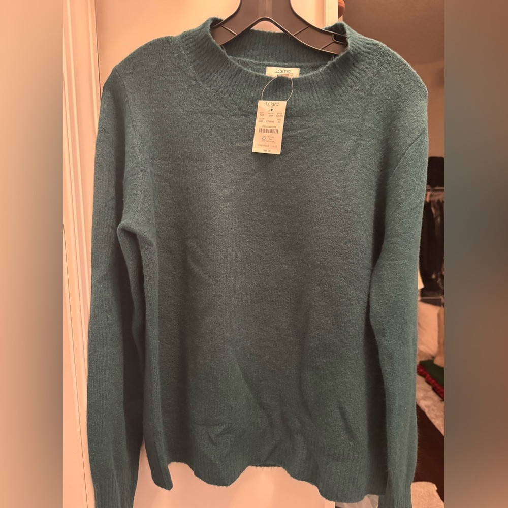 J. Crew Extra Soft Women’s Emerald Green Crewneck Sweater